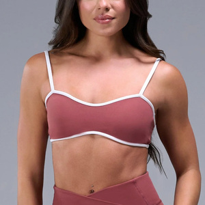 Sujetador deportivo personalizado con logo para mujer, ropa deportiva para fitness, entrenamiento, yoga, gimnasio, ropa de soporte. - Product Image 4