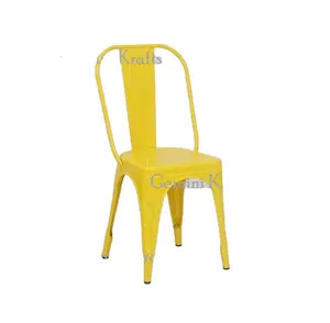 Современный Штабелируемый металлический разноцветный уличный стул для отдыха для дома, гостиной, ресторана, бара, торгового центра, железные сиденья