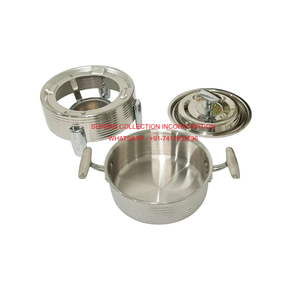 เครื่องอุ่นอาหารสแตนเลสพร้อมที่วางน้ำมันเครื่องอุ่นอาหารสำหรับเสิร์ฟบุฟเฟ่ต์และอุปกรณ์จัดเลี้ยง - Product Image 2