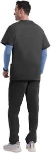 Conjunto de exfoliación de hospital para hombre, ropa de diario de ajuste clásico, conjunto de Top y pantalones exfoliantes para hombre, ropa de trabajo profesional - Product Image 4