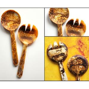 Directamente India alta calidad hecha a mano resina tenedor cuchara utensilios de madera altamente pulidos para cocina servir regalos para el hogar - Product Image 1