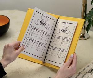 Cubierta de Menú Personalizada DIVRIS OEM en Cuero PU con Múltiples Páginas y Logotipo Personalizado para Restaurantes y Hoteles, Bajo MOQ, con Cordón - Product Image 3