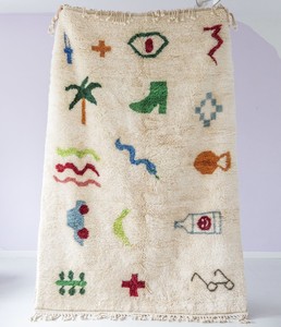 Kalin en laine fait à la main, tapis de sol indien marocain, vente en gros de tapis modernes et de tapis en laine de salon - Product Image 6