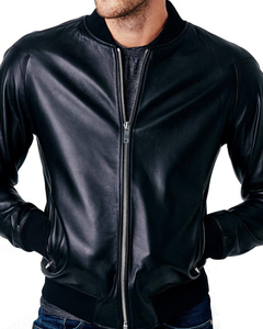 Veste en cuir véritable Nouveau Veste en cuir 2026 Unisexe Plus Size Customised Logo Leather Biker Jacket - Product Image 3