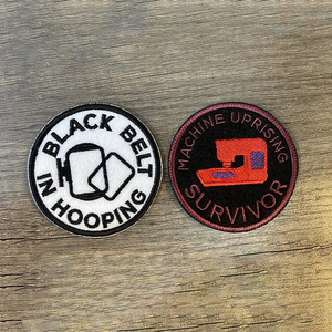 Machine à broder le Offre Spéciale tissé par sublimation logo personnalisé fer sur les vêtements de créateurs dentelle tissée Anime patchs de broderie - Product Image 5