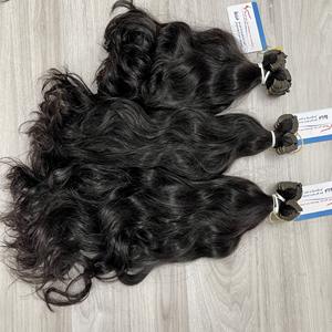 Producto más vendido mechones ondulados naturales con cierres 100% cabello vietnamita súper doble dibujado Color Natural - Product Image 5