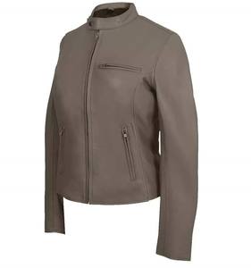 เสื้อแจ็คเก็ตหนังคุณภาพสูงสำหรับฤดูหนาว หนังแกะแท้คุณภาพพรีเมียม เสื้อแจ็คเก็ตผู้หญิง ผลิตตามสั่ง ผู้ผลิต OEM ODM - Product Image 3