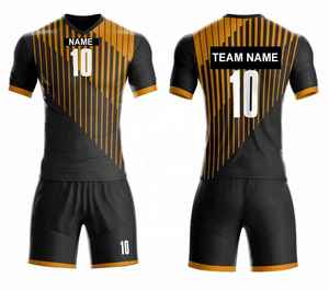 เสื้อฟุตบอลผ้าโพลีเอสเตอร์100% เข้ารูปเสื้อฟุตบอลผ้าโพลีเอสเตอร์แห้งเร็วออกแบบย้อนยุค - Product Image 2