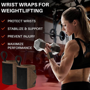 Fabricant de sangles de protection pour poignets en nylon et polyester, avec logo personnalisé, pour la musculation et le fitness. - Product Image 5