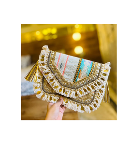 Multicolor Boho Sling bag diseño único evento función artículos de regalo productos de alta calidad - Product Image 4