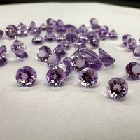 Ametyste Brésilienne Naturelle 5mm Facettée Violet Rose Pierres Précieuses 100% Naturelles Haute Qualité 20 Carats MOQ OEM/ODM Accepté Bijoux