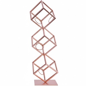 Porte-bouteilles en métal de couleur or rose au design moderne pour la maison, l'hôtel et les bars, porte-bouteilles de champagne de table - Product Image 1