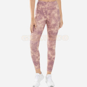 Leggings de yoga pour femmes les plus vendus, design de logo personnalisé, spandex/polyester de haute qualité, respirant, séchage rapide, taille élastique - Product Image 3