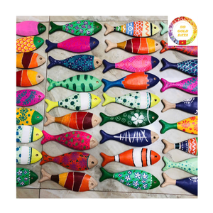 Mini peces de madera decorativos bonitos para tiendas de regalos decoración del hogar Interior temático náutico y estilo costero - Product Image 1