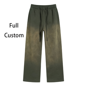 เสื้อฮู้ดดี้ผู้ชายสไตล์ลำลอง ล้างสีแบบ Acid Wash และพ่นสี  ทรงโอเวอร์ไซส์ คลาสสิก ยอดนิยม - Product Image 5