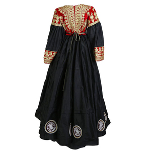 Robe afghane vintage ethnique tribale Banjara pour femmes, à manches longues et col haut, personnalisable, pour les fêtes et l'usage quotidien - Product Image 3