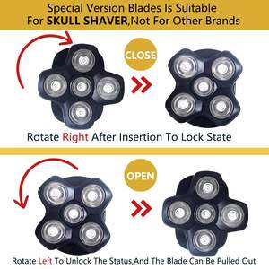 Cabezal de Repuesto para Afeitadora Eléctrica Impermeable, Recortadora Rotativa de Lámina para Cara, Cuerpo y Barba, con Clasificación IPX7 para Uso en Autocaravanas - Product Image 6