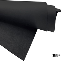 Cuir de vachette organique noir pleine fleur 1,2-1,8 mm, fini pour le façonnage et la couture, idéal pour chaussures, ceintures, canapés, meubles et bagages