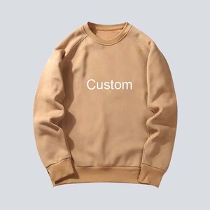 Venta al por mayor 350GSM cuello redondo hombres 100% algodón polar invierno sudaderas bordadas personalizables Regular Fit sudaderas con capucha - Product Image 5