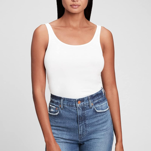 Chaleco de color blanco para mujer, ropa deportiva, venta al por mayor, camiseta sin mangas de moda para mujer, camisetas sin mangas sexis de punto de verano para mujer - Product Image 4