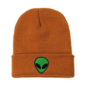 หมวกบีนนี่ปักลายแบบติดแขนเสื้อแบบถักมีกระดุมข้อมือสำหรับฤดูหนาวหมวกอะคริลิคนุ่นใส่ได้ทั้งชายและหญิงหมวกลายหัวกะโหลกสำหรับอากาศหนาว - Product Image 1