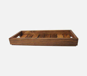Plateau de service en bois de sheesham massif de qualité supérieure avec des dimensions de 13,75 x 6,00 x 1,75 pouces Plateau rectangulaire de luxe pour table basse - Product Image 6