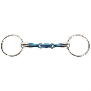 Stainless Steel Horse Riding Bits Titanium Blue Copper <b>Roller</b> and Anatomic Blue Full Cheek Bits for Racing by ARMANDIOUS - Product Image 6
