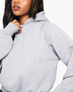 เสื้อมีฮู้ดและเสื้อกันหนาวผ้าฝ้ายขนแกะ100% สีล้วนแบบลำลองทรงหลวมรัดรูปเข็มขัดมีฮู้ด - Product Image 5