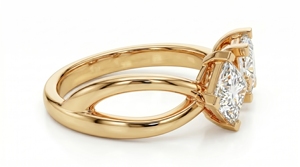 Anillo de Compromiso Clásico con Diamante Corte Princesa para Mujer, Diamantes Cultivados en Laboratorio - Product Image 5