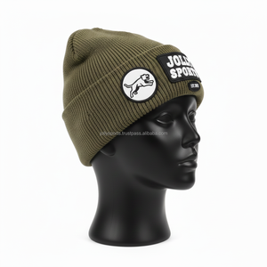 Gorro de Punto Acrílico de 300 g/m² para Mujer, Color Oliva, Estilo Invernal Acogedor, Logotipo Personalizado Bordado y Parche Tejido, Gorro Jacquard - Product Image 4