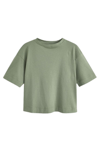 2025 Top corto de entrenamiento de algodón para mujer, de manga corta Camiseta holgada para gimnasio atlético, logotipo personalizado, ropa informal de talla grande de alta calidad - Product Image 6