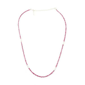 Collier en diamant rose non taillé AAA+ 2-3 mm, bijoux élégants et luxueux - Product Image 4