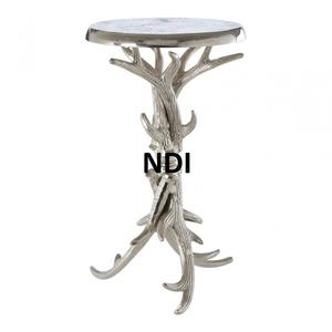 Mesa de centro decorativa de metal con acabado antiguo, diseño recién llegado para muebles de sala de estar, mesa de centro de forma redondeada - Product Image 1