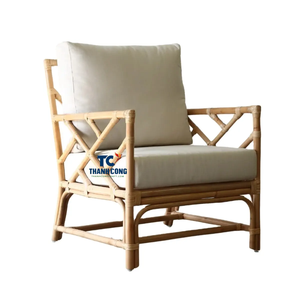 Chaise en bambou rustique faite à la main chaise en bambou meubles de maison chaises de loisirs en bambou Vintage Boho naturel pour jardin extérieur - Product Image 2