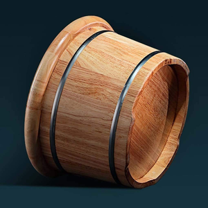 High Quality Customizable Wooden Basin for Bathing and <b>Foot</b> Massage Footbath Bucket for <b>Tub</b> Use - Product Image 2