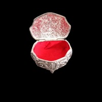 Boîte à bijoux de style royal en argent Organisateur de rangement décoratif élégant pour bagues Boucles d'oreilles Colliers Bracelets et bibelots