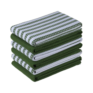 Vert sauge brodé de golf unique avec aspect écusson 100% coton quantité minimale de commande B2B 100 torchons de vaisselle Alibaba Freight Partner de marque privée - Product Image 4