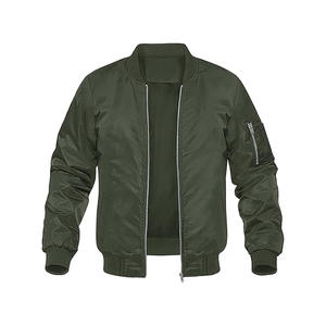 Blouson bombardier en coton coupe slim Vêtements d'extérieur pour hommes Vestes en coton - Product Image 1