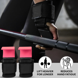 Crochets de musculation robustes, sangles de poignet pour la musculation, support de préhension pour soulevés de terre, tractions, shrugs, crochets de musculation - Product Image 3