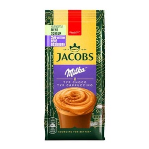 Jacobs Moments Milka Choco Vanille Cappuccino Café instantáneo 2x500g Mezcla cremosa con sabor a chocolate y vainilla - Product Image 4