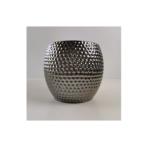best quality Matte Flower Planter Pots Garden & Home Decoration hammered Handmade Metal Flower Pots Best Quality at Low Cost - Product Image 3