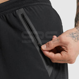 Pantalones cortos holgados con cordón para hombre al por mayor, pantalones cortos personalizados de talla grande para hombre, pantalones cortos para gimnasio para venta en línea - Product Image 6
