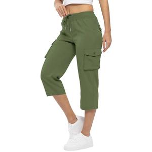 Womens Summer <b>Cropped</b> <b>Pants</b> Women Cargo <b>Pants</b> <b>Cropped</b> Trousers Harem Jogging Beam Foot Fitness Multi-pocket, outdoor <b>pants</b> - Product Image 6