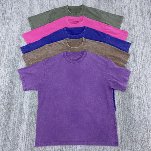 Vente en gros de nouveaux modèles de t-shirts lourds vintage personnalisés en coton surdimensionné de haute qualité avec étiquette personnalisée pour hommes - Product Image 1