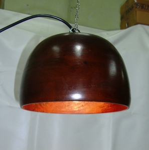 Lámparas industriales colgantes de madera con certificación Premium con acabado dorado y plateado Material de vidrio Bombilla Fuente de luz Aplicación de hotel - Product Image 3