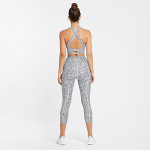 Conjunto de 2 Piezas con Estampado Floral para Mujer, Nuevo en 2024, Conjunto Deportivo con Estampado Animal, Conjunto de Mujer Sexy sin Costuras de Alta Sublimación para 2 Piezas - Product Image 2