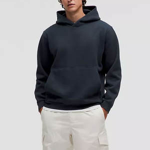 Sweat à capuche en polaire pour hommes coupe ample sweat à capuche ultra doux avec poches 75% polyester 25% coton sweats à capuche - Product Image 3