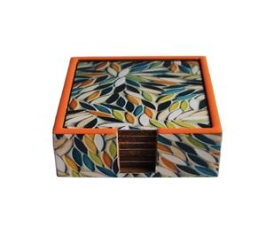 Ensemble de sous-verres de forme carrée imprimée en MDF de haute qualité avec support maison et ustensiles de cuisine ustensiles de cuisine de fête d'anniversaire personnalisés utilisés - Product Image 1