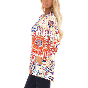 Camiseta de Mujer con Estampado Digital, Textura Suave y Transpirable, Estilo Casual, Moderno y Cómodo, Algodón Mercerizado Antiarrugas - Product Image 5