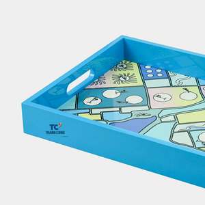 L'option économique exquise de conception personnalisée de plateau de laque de MDF pour l'usage de boisson augmente l'appel de l'espace - Product Image 2